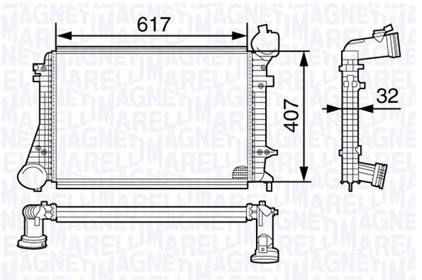 MAGNETI MARELLI Välijäähdytin 351319202000